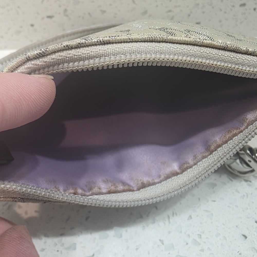 Coach Metallic Silver and Gray Wristlet - Like New - Picture 3 of 3